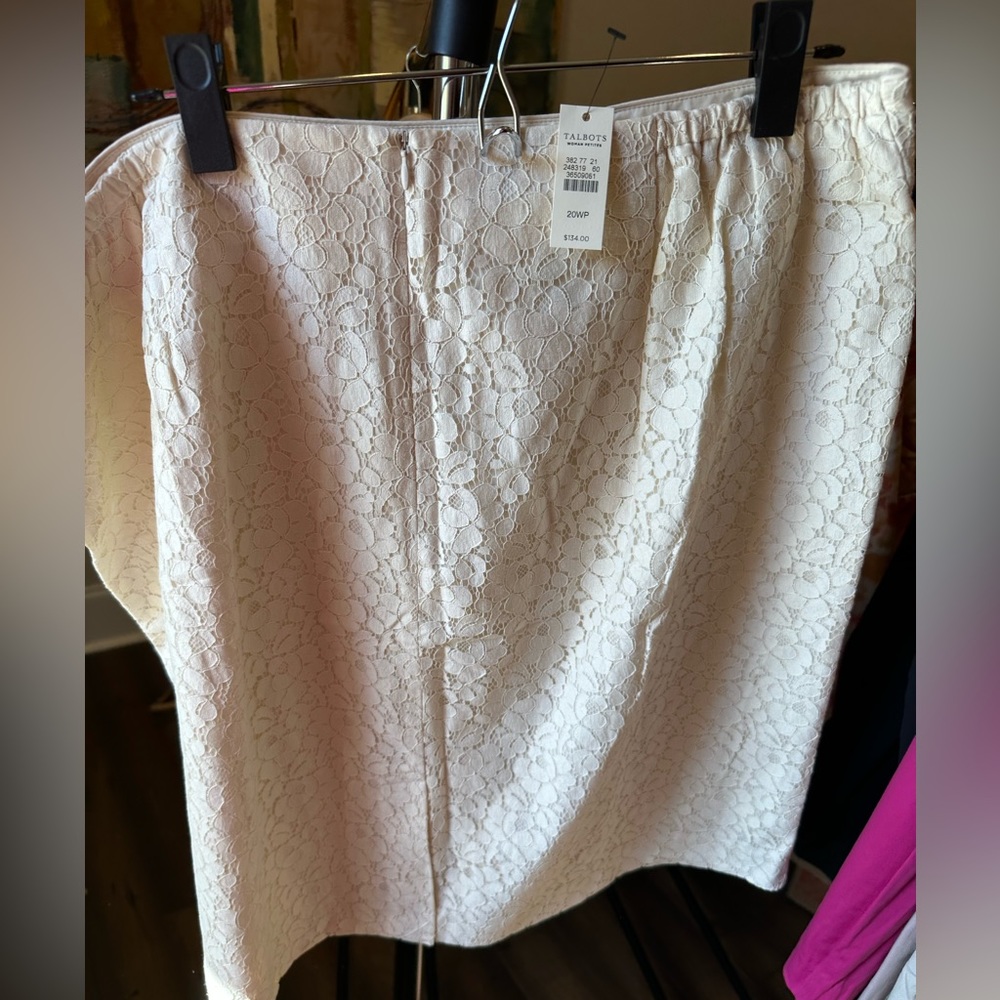 Talbots laced skirt.